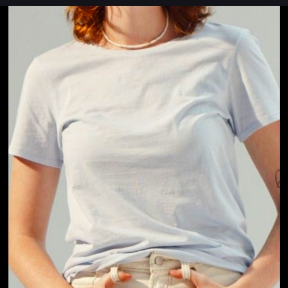 Organic Cotton Daily Tee – Bluelight | L